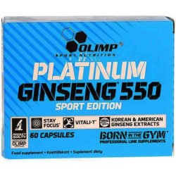 Olimp Platinum Ginseng 550 mg cu Extract de Orz - 60 Capsule