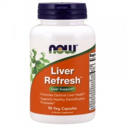 NOW Liver Refresh, detoxifiere si regenerare ficat - 90 Capsule vegetale
